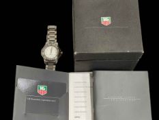 Tag Heuer stainless steel Professional 200m wristwatch, with box and some papers.