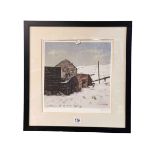 Peter Brook, Just a Ruin with an Outside Toilet, framed lithograph,