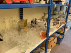 Large collection of china and glass including Masons Mandalay, Ringtons, figurines,