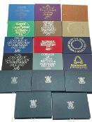 Royal Mint UK proof coin collection sets (5) and twelve Great Britain & Ireland presentation packs,