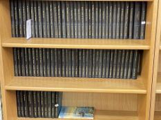 Library of Agatha Christie novels (approximately 79).