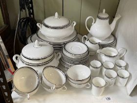 Royal Doulton 'Sarabande' dinner service including two tureens.