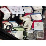 Collection of Royal Mint silver proof coins inc Falkland Islands 100th Anniversary of Self