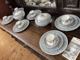 Wedgwood Florentine 32 piece dinner and tea service including tureen and six place setting.