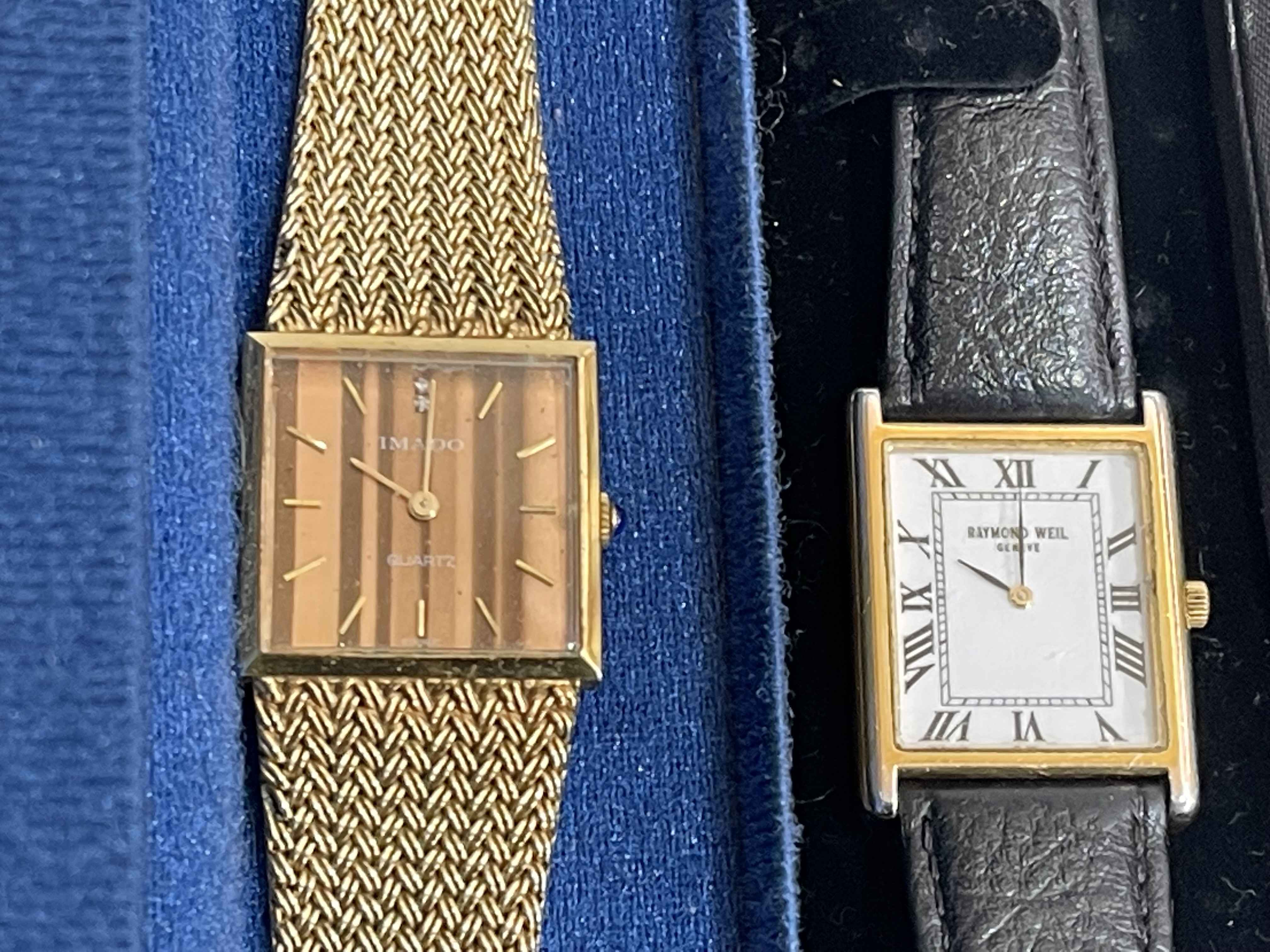 Two Gents wristwatches, Raymond Weil and Imado, boxed. - Image 2 of 2