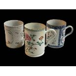 Three 18th Century Chinese tankards.