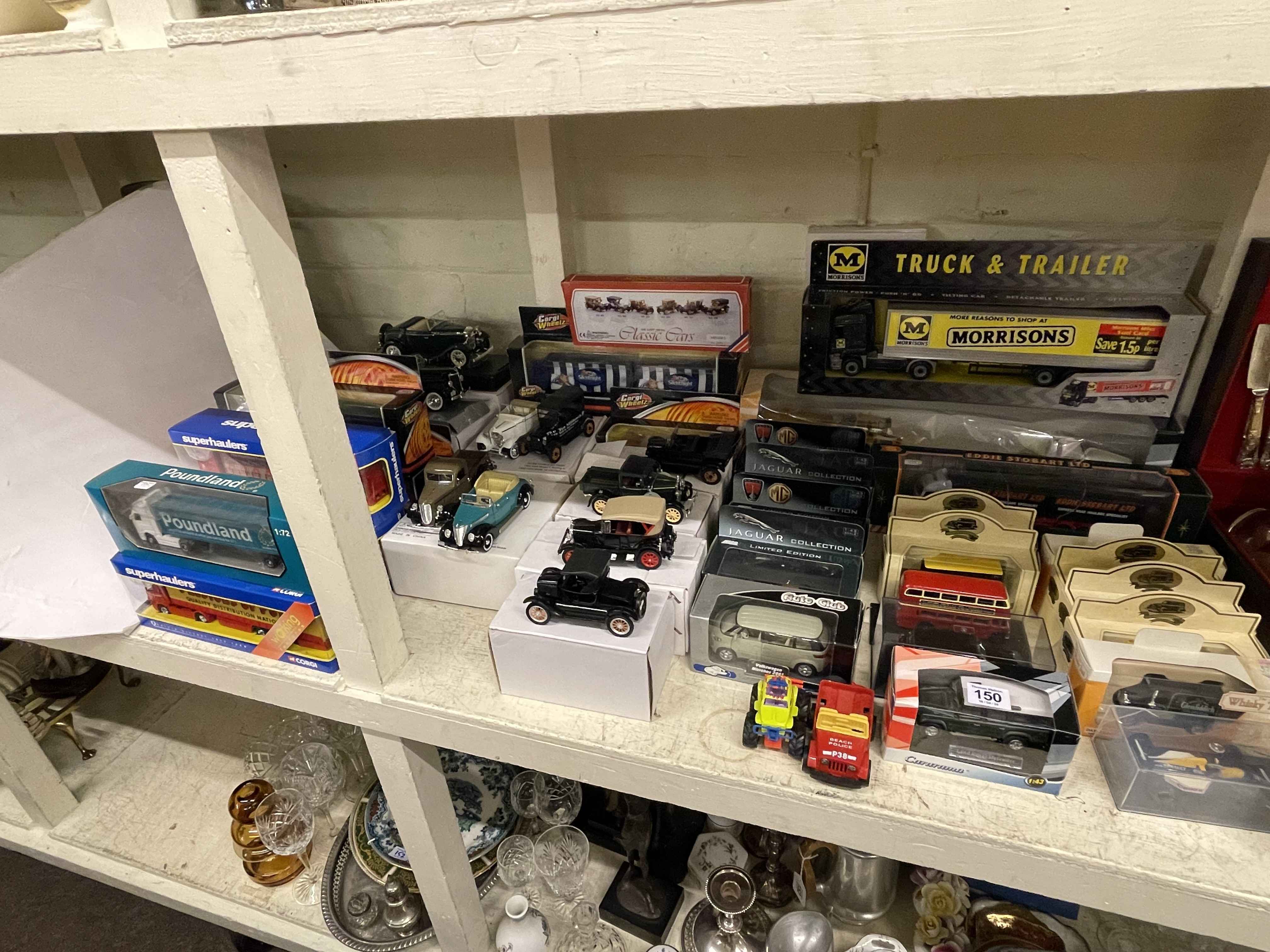 Collection of Diecast vehicles including Corgi, Eddie Stobart, Lledo, etc.