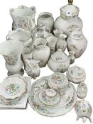 Large collection of Aynsley Wild Tudor china, over 30 pieces.
