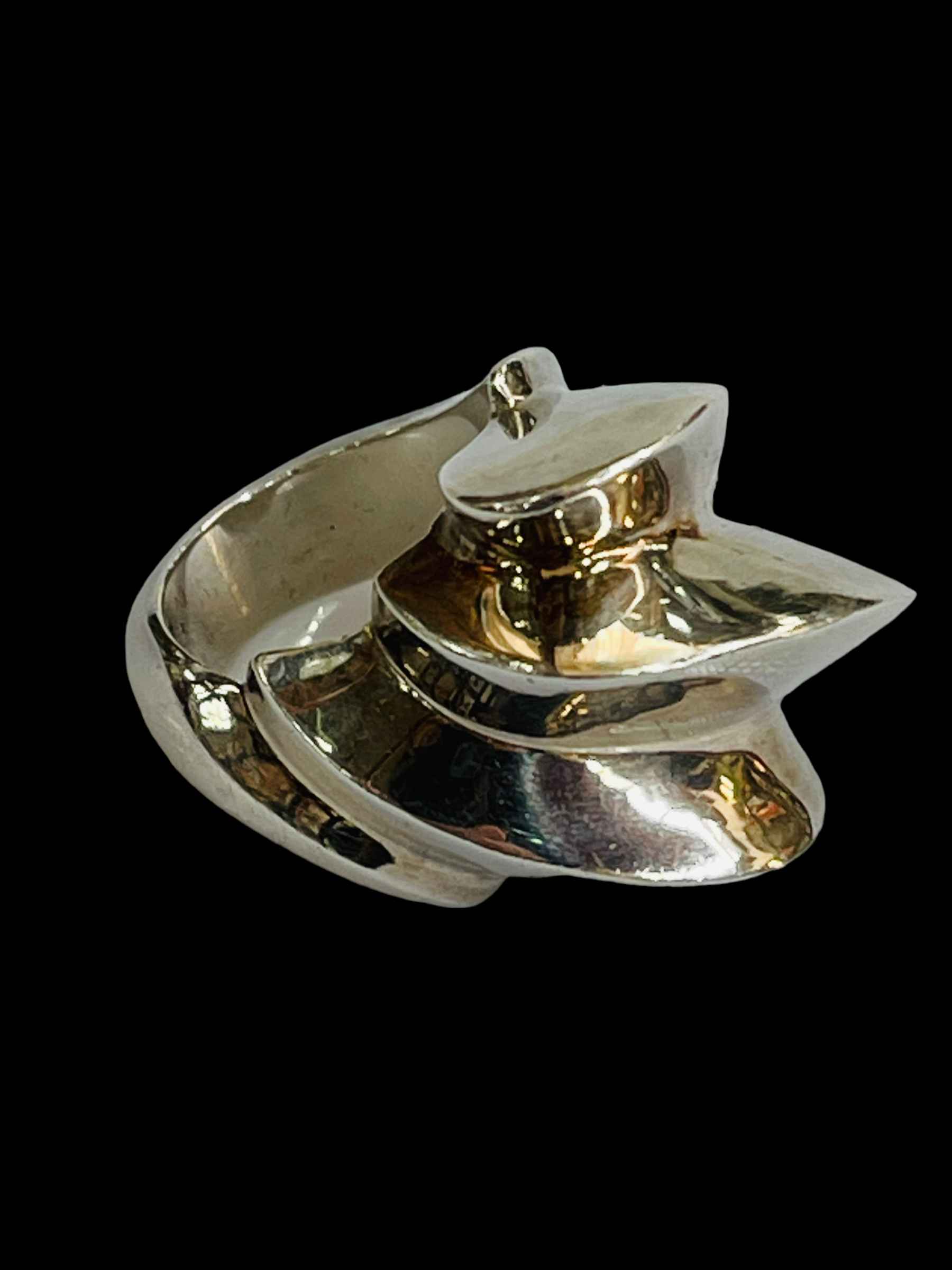 Savanhan silver ring, in Sydney Opera House form, size N. - Image 2 of 3