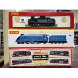 Hornby Mallard, Class N2 locomotive and locomotive and tender, all boxed (3).
