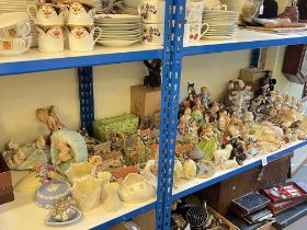 Collection of figures and ornaments including Sylvac, Beswick, Country Artists, Belleek, etc.