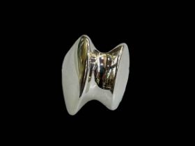Georg Jensen silver ring, boxed, size L.