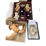 Steiff UK Baby Bears 1989-1993, boxed set with COA,