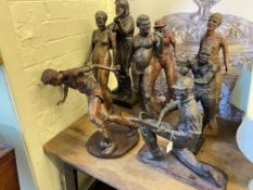 Eight sporting and other bespoke figures.