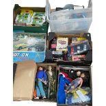 Various boxed model vehicles, Action Men and clothing, Cindy and clothing,