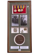 Pair of medals awarded to Private Norman Smith 46115 Tyneside Scottish BN along with his death