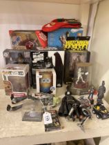 Collection of Marvel, Disney, Star Wars toy models, etc.
