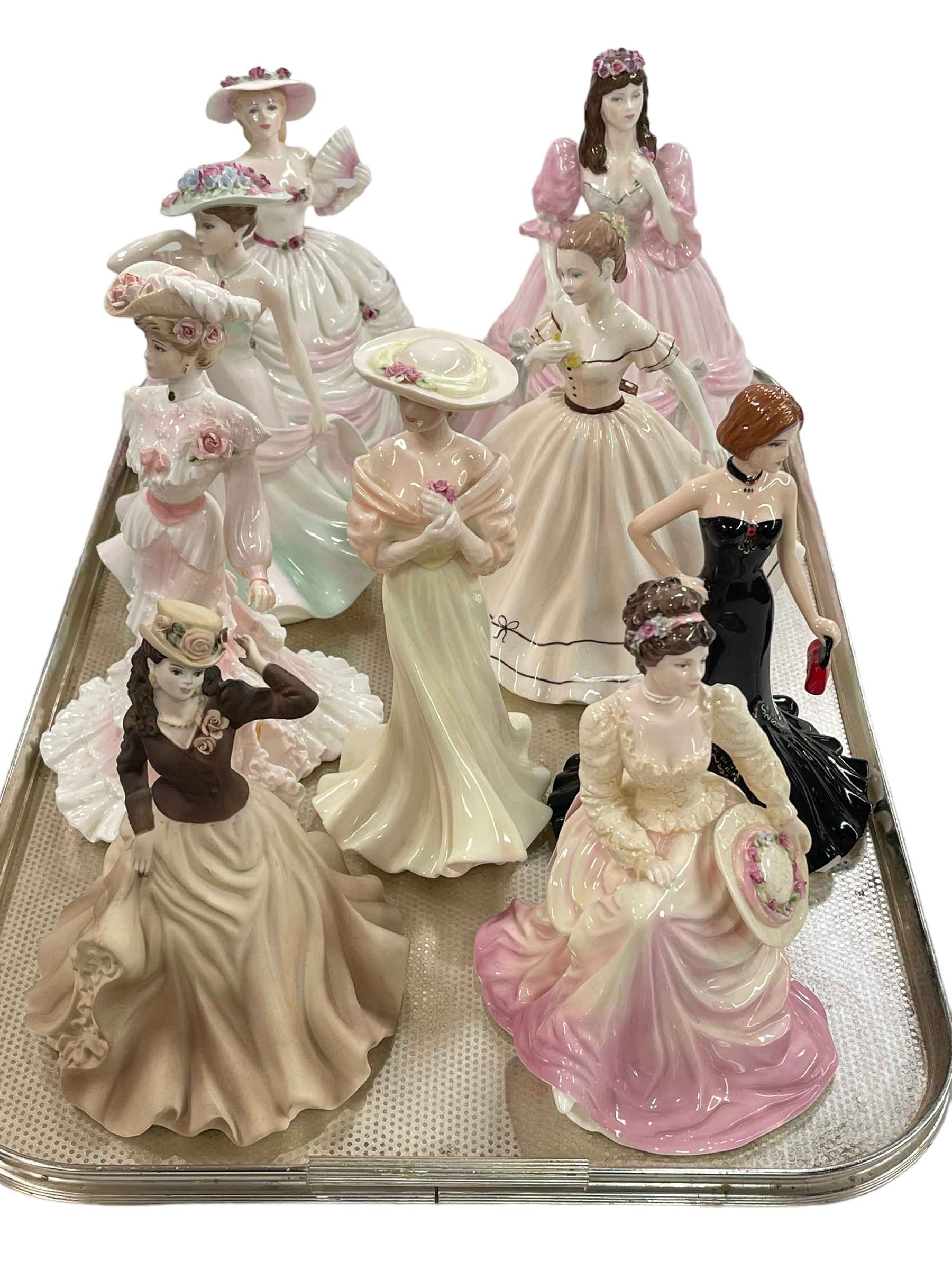 Nine Coalport ladies including Southern Belle, Jan and Geraldine.