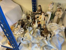 Lladro and Nao figurines, Willow Tree figures, etc.