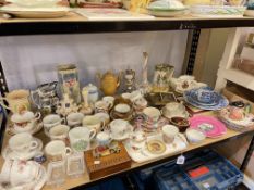 Collection of Noritake, Royal Worcester 686 vase, commemorative wares, Copeland Spode, etc.
