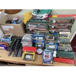 Collection of Diecast model vehicles including Eddie Stobart, Scalextric, Corgi, etc.