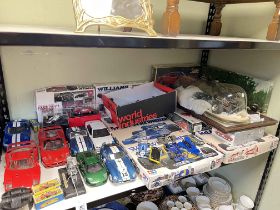 Tamiya and other model car kits, model vehicles, F1 game, etc.