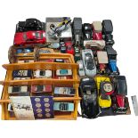 Collection of Diecast toy vehicles including Burago, Maisto, Heritage Classic, etc.