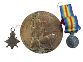 Two WWI medals awarded to 1883S G. Tinkler STO. R. N.