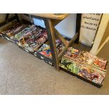 Collection of comics including Marvel, X Men, Avengers, Batman Dark Knight, Hulks, etc.