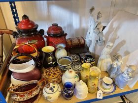 Lladro 4893, Lladro Lady with Turkeys, Nao figurines, Murano glass handbags,