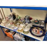 Spode Italian teaware, cabinet cups and saucers, Villeroy & Boch teapot, Doulton figure, etc.
