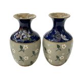 Pair of Lovatt stoneware vases, 20cm.