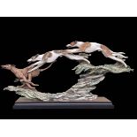Capo di Monte limited edition 'Running Free' by Guiseppe Armani, Florence 1994, 60cm across.