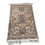 Pair Persian Kashan rugs 1.60 by 0.97.