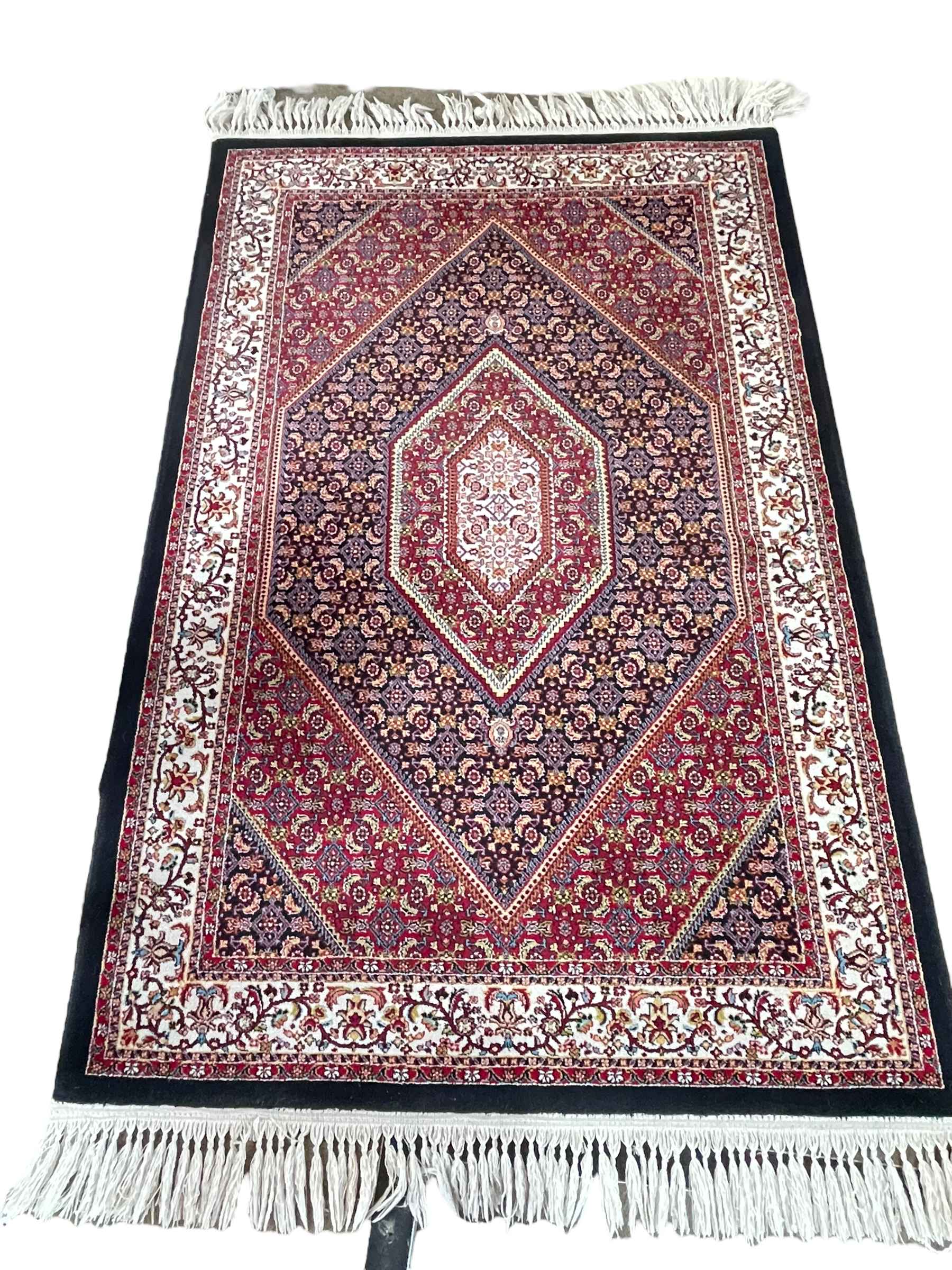 Iranian Sizan rug 1.60 by 1.00.