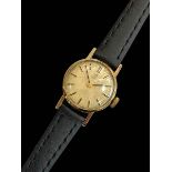 Omega ladies 9 carat gold wristwatch.