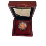 2022 gold proof sovereign coin by Royal Mint with certificate.