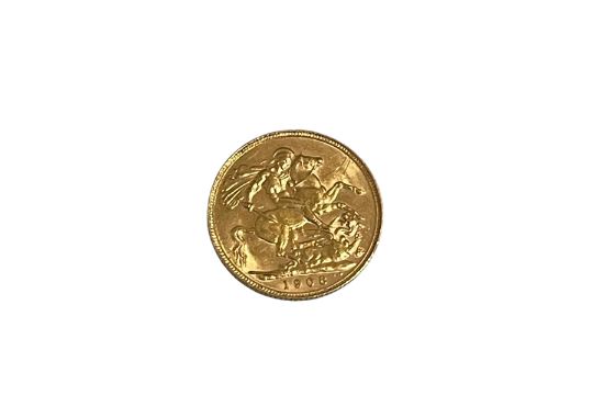 Edward VII 1908 full sovereign. - Image 1 of 2