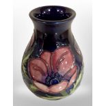 A Moorcroft bulbous vase, height 13.