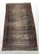 An antique Balouch prayer rug, Afghanistan, circa 1900,