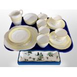 Twenty one pieces of Taylor and Kent bone tea china,