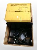A Kodak projector in box, quantity of Satnavs,