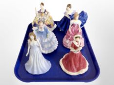 Four Royal Doulton Pretty Ladies figures,