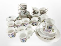 Assorted Royal Grafton Indian Tree and Angelique porcelain tea and dinner wares and further box of