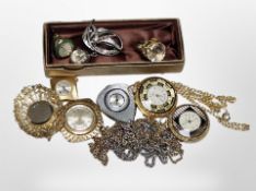 A collection of lady's fob watches