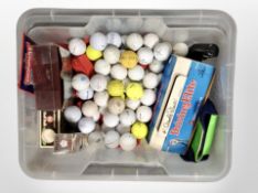 A box of golf balls
