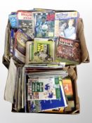 Two boxes of circa late 1990's and 2000's football programmes