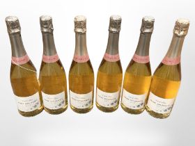 Six bottles of Due Colline Rose Spumante, 750 ml.