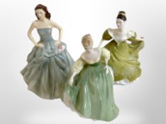 Three Royal Doulton figurines - Fair Lady,