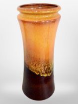 A West German glazed pottery vase,